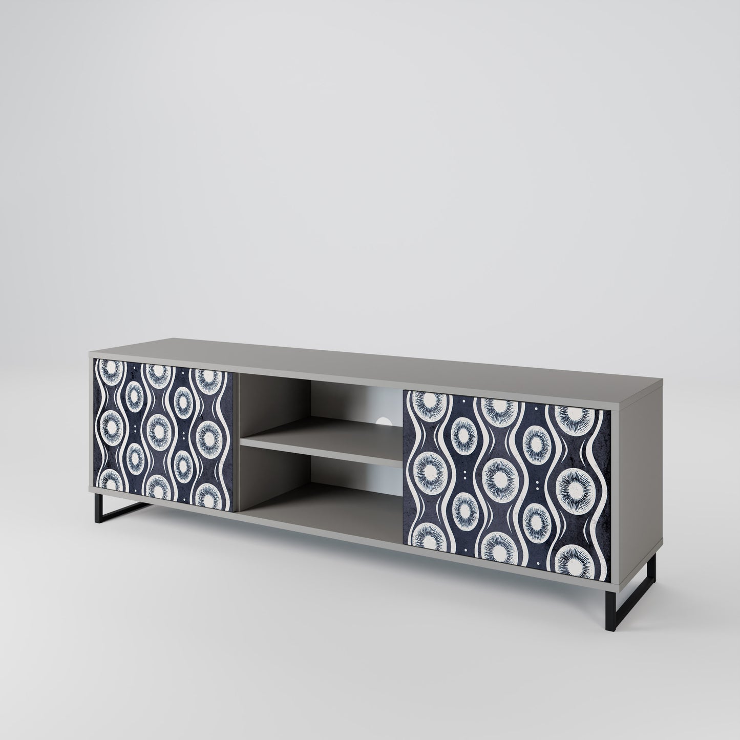 GRAPHITE EYES 2-Door TV Cabinet