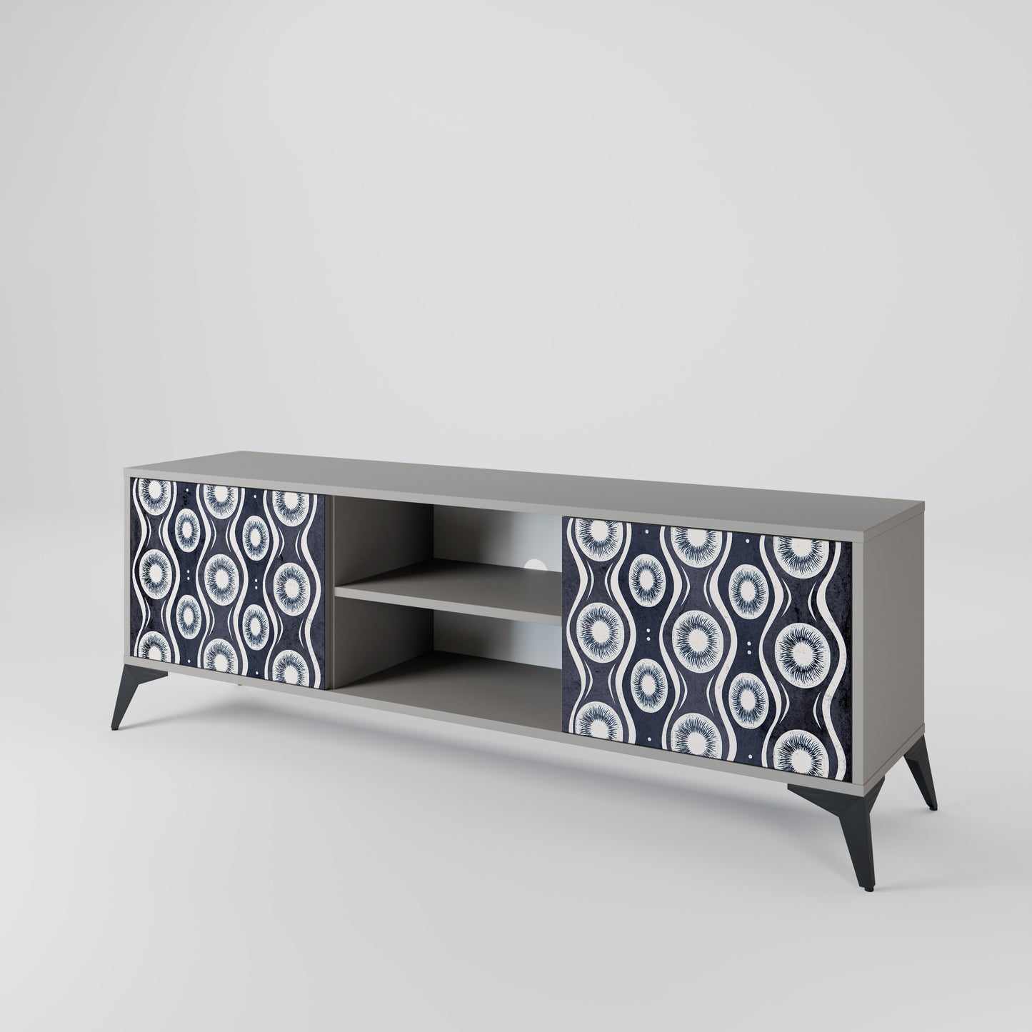 GRAPHITE EYES 2-Door TV Cabinet