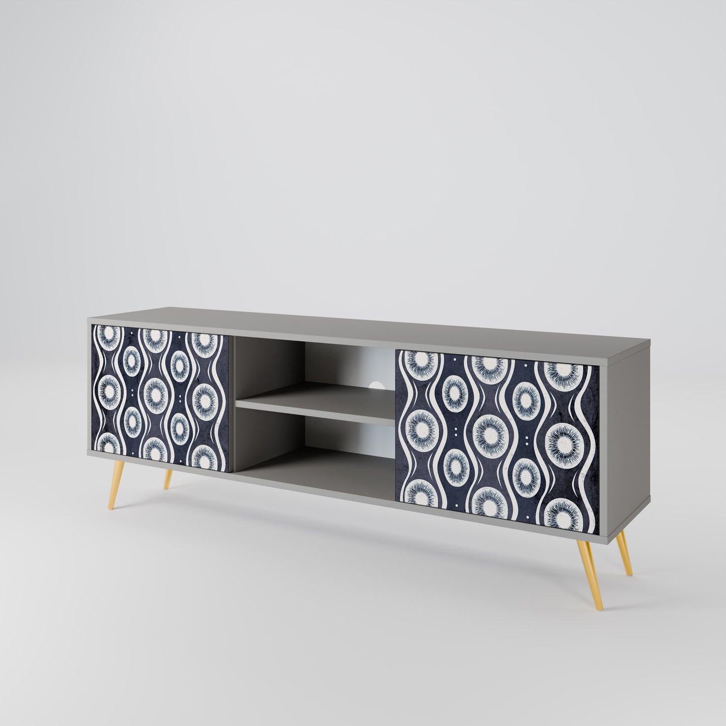 GRAPHITE EYES 2-Door TV Cabinet