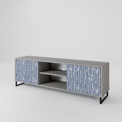 GRAPHITE RAIN Móvel de TV de 2 Portas