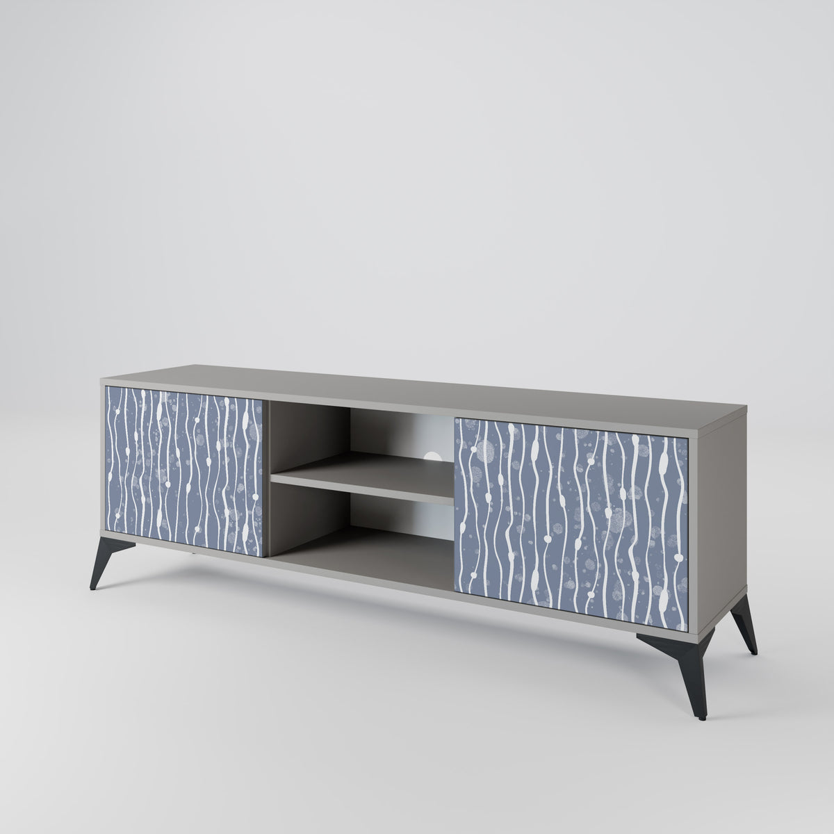 GRAPHITE RAIN Móvel de TV de 2 Portas