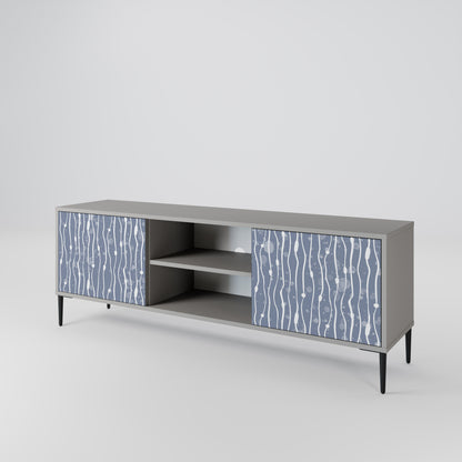 GRAPHITE RAIN Móvel de TV de 2 Portas