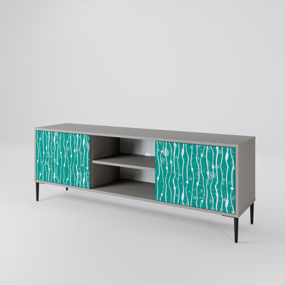 TURQUOISE RAIN 2-Door TV Cabinet