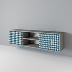 OUT OF CONTEXT Móvel de TV com 2 Portas em Acabamento Cinzento