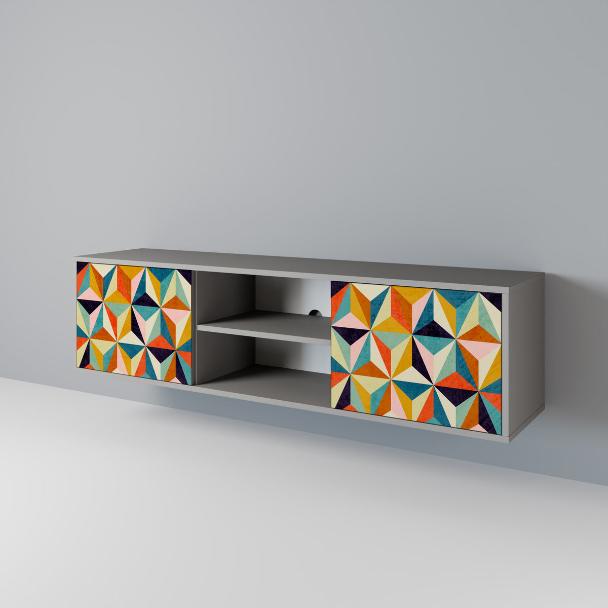 TESSELATE TREASURES 2-Door TV Cabinet