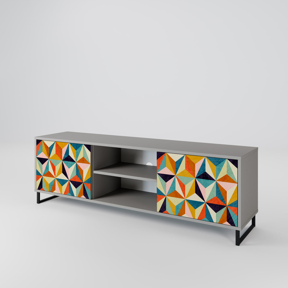 TESSELATE TREASURES 2-Door TV Cabinet