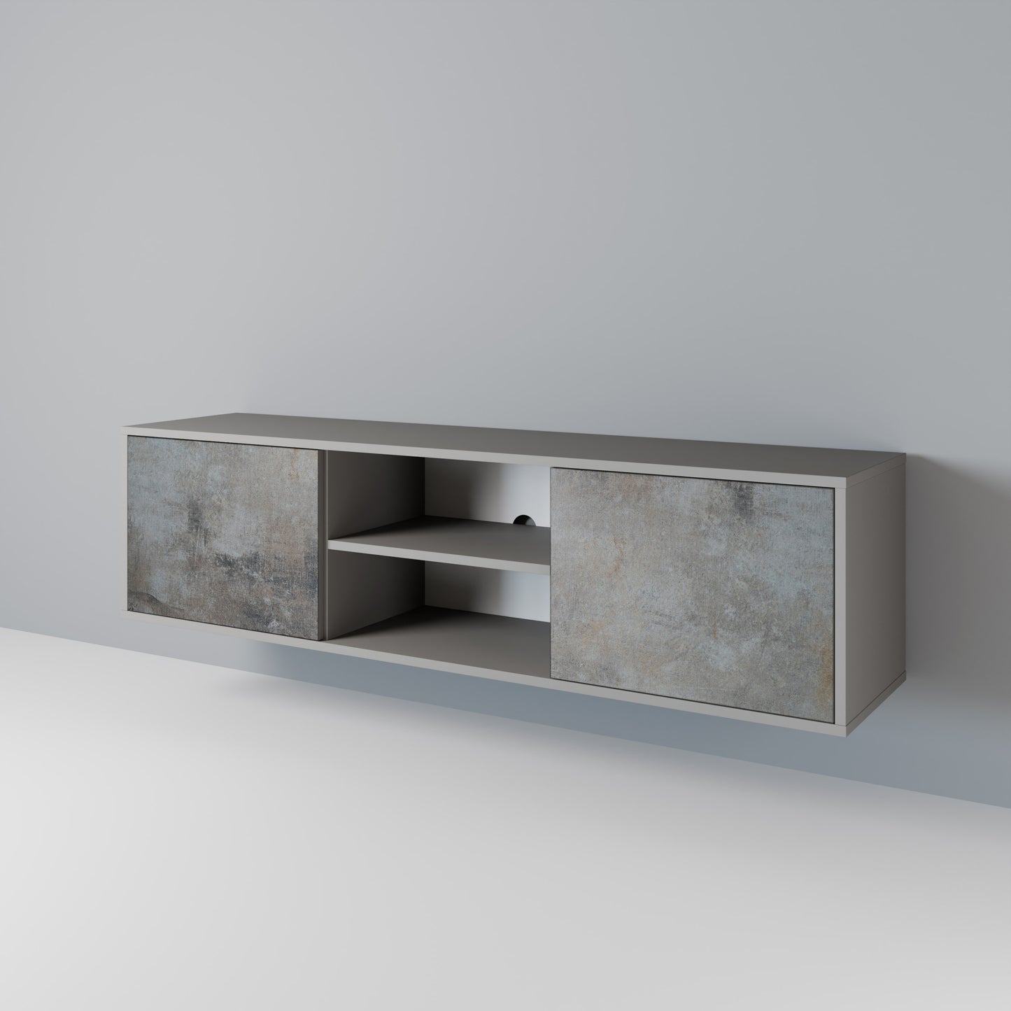 CONCRETE WALL Móvel de TV de 2 Portas