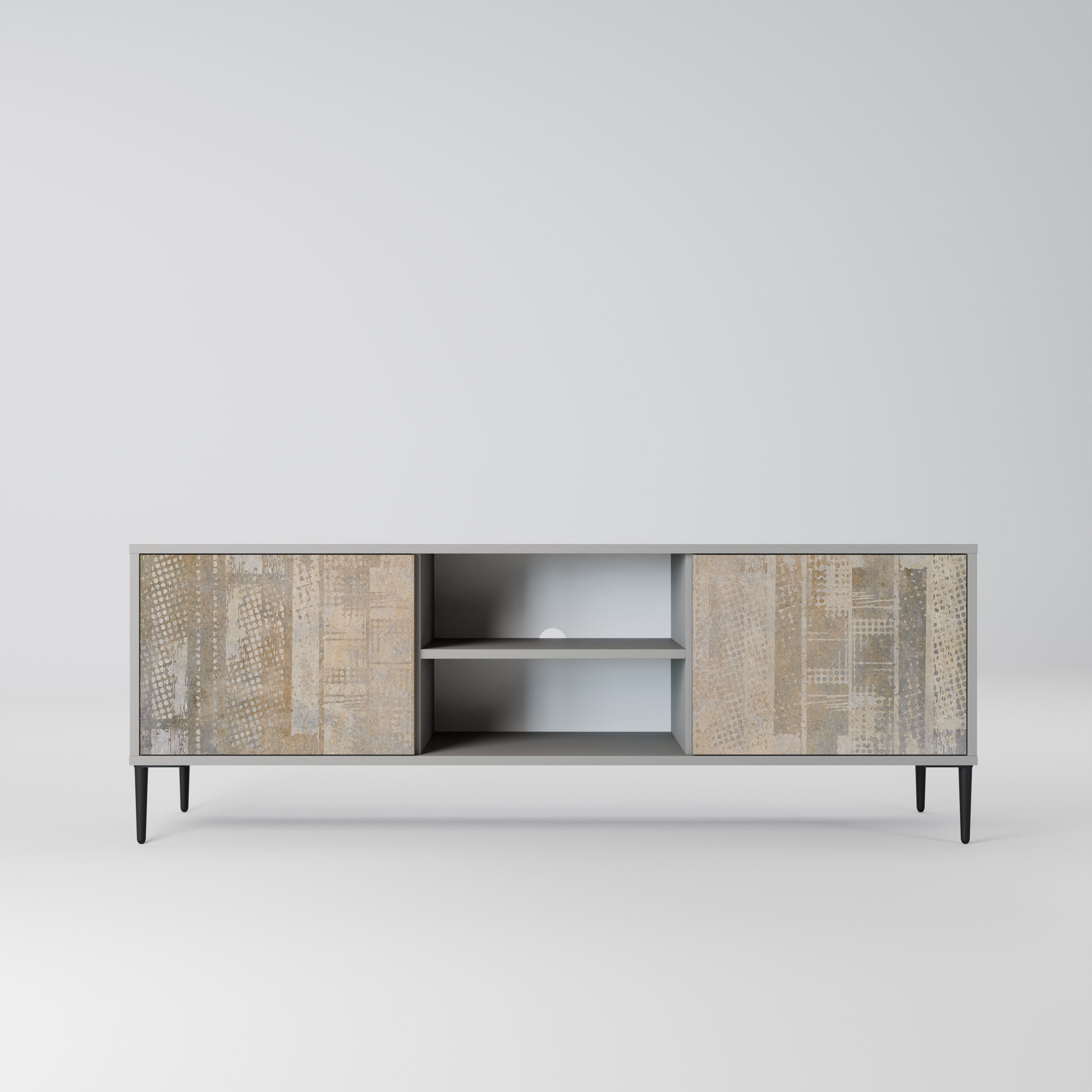 SCREEN ERROR Móvel de TV com 2 Portas em Acabamento Cinzento