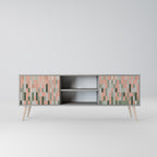 BUILDING THE FUTURE 2-Door TV Stand in Grey Finish