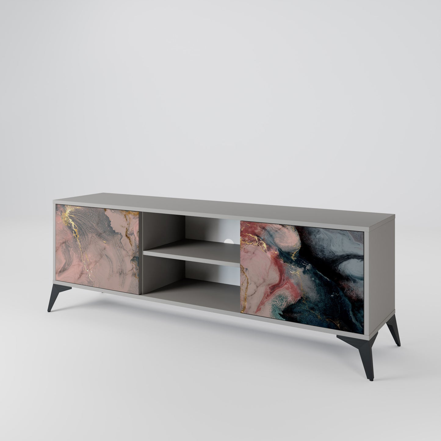 GILDED SWIRLS 2-Door TV Cabinet