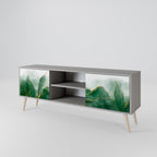 EXPENSIVE NATURE Móvel de TV com 2 Portas em Acabamento Cinzento