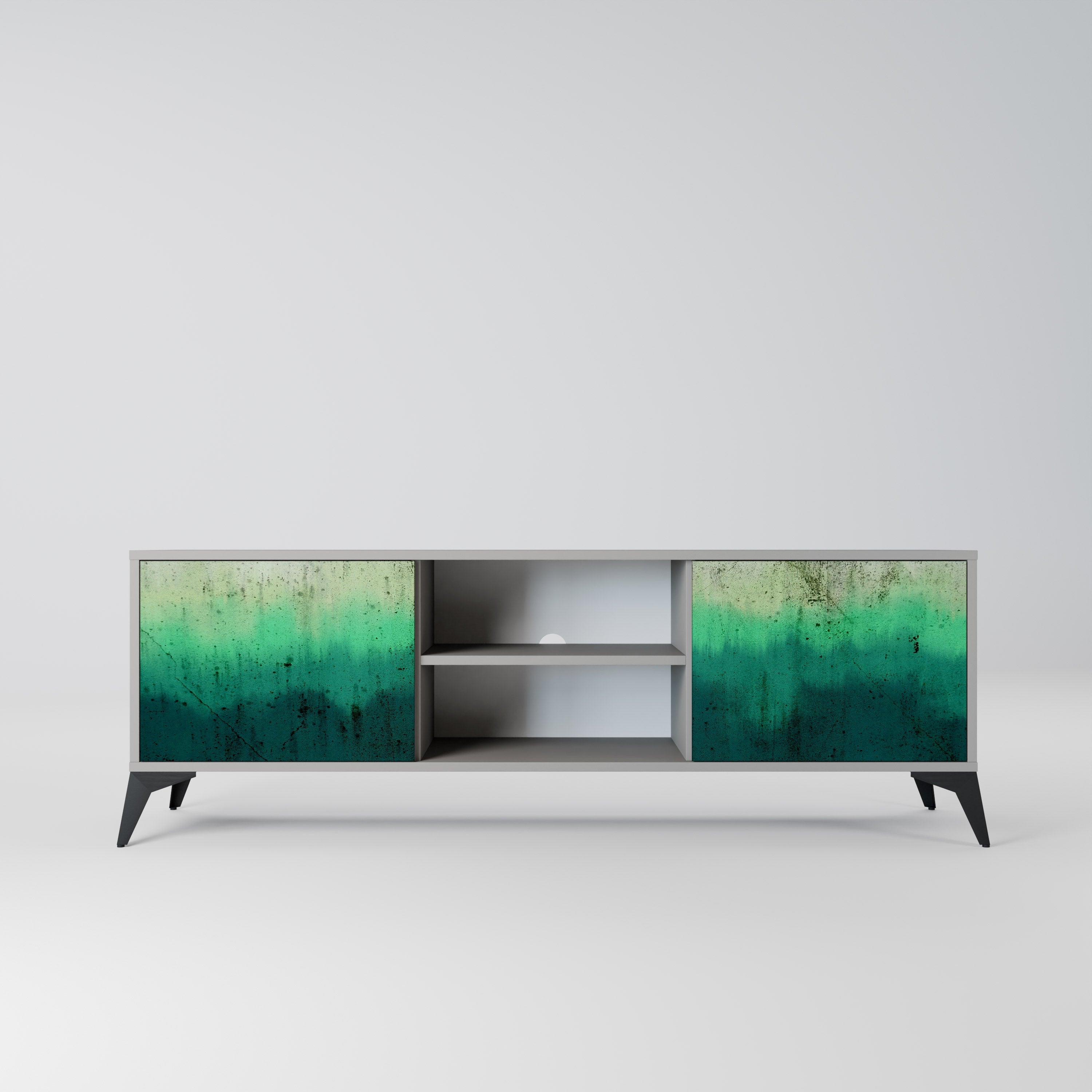 NORTHERN LIGHTS Móvel de TV com 2 Portas em Acabamento Cinzento