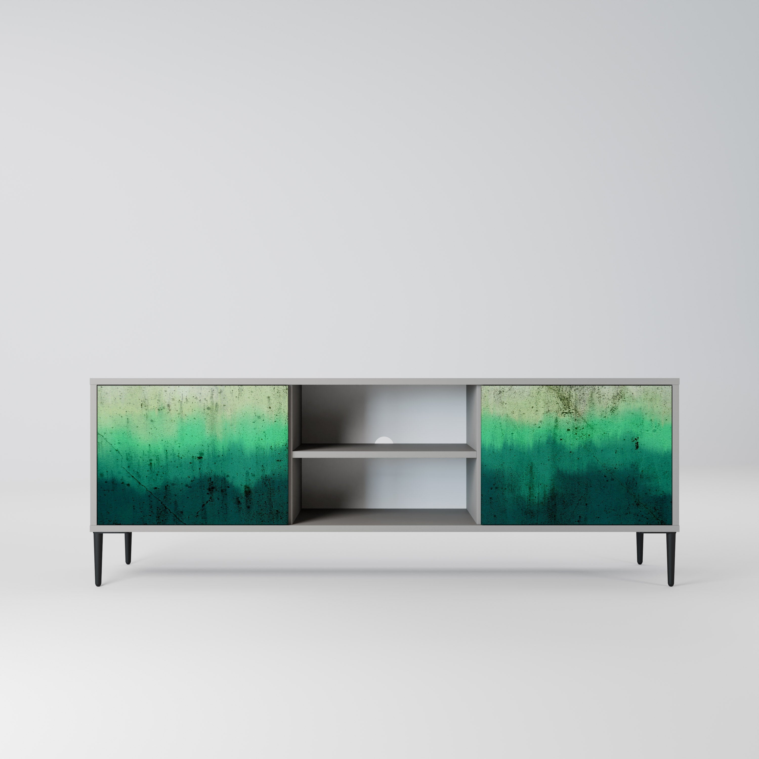 NORTHERN LIGHTS Móvel de TV com 2 Portas em Acabamento Cinzento