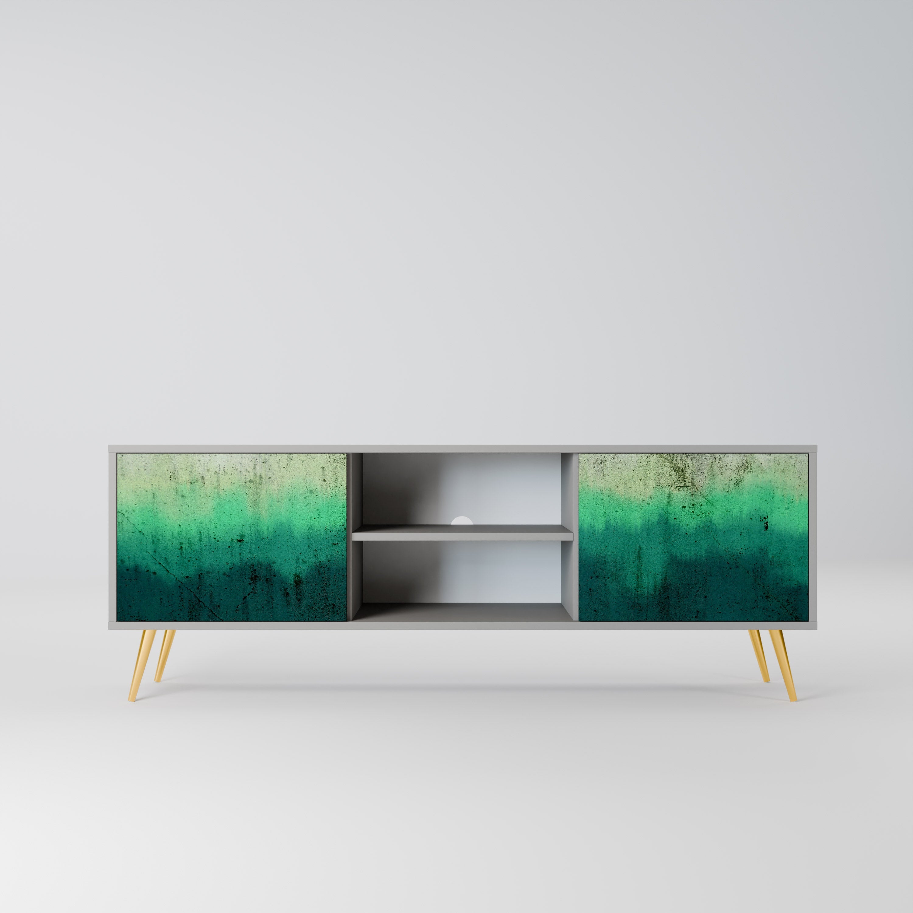 NORTHERN LIGHTS Móvel de TV com 2 Portas em Acabamento Cinzento