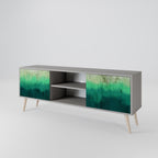 NORTHERN LIGHTS Móvel de TV com 2 Portas em Acabamento Cinzento