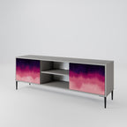 AURORA BOREALIS Móvel de TV com 2 Portas em Acabamento Cinzento