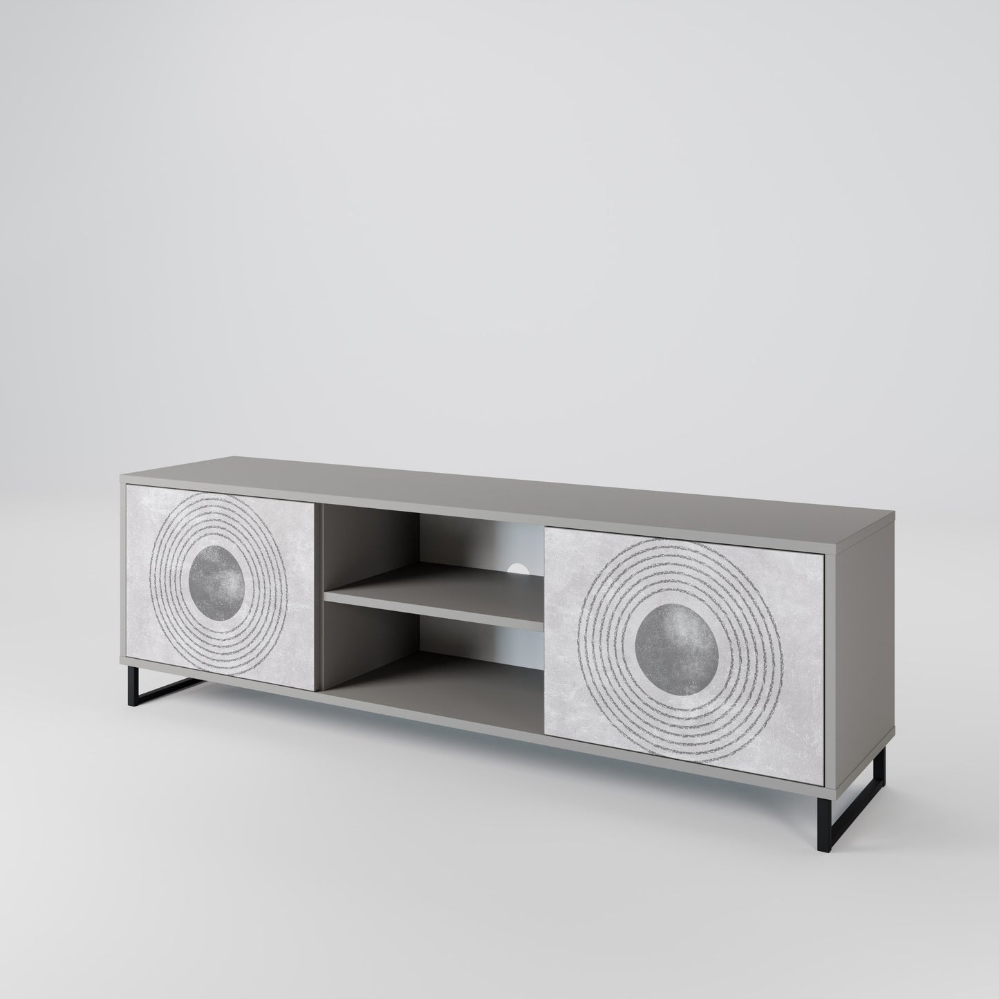 SOLID CIRCLES 2-Door TV Cabinet