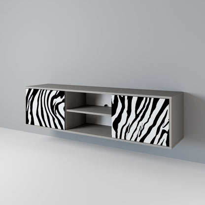 SPLENDID ZEBRA Móvel de TV de 2 Portas