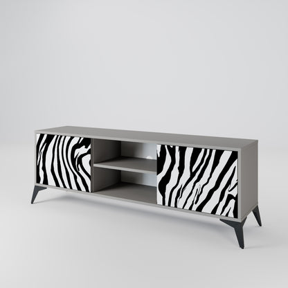 SPLENDID ZEBRA Móvel de TV de 2 Portas