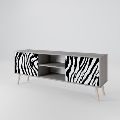 SPLENDID ZEBRA Móvel de TV de 2 Portas