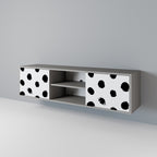 SLIPPING MINUTES Móvel de TV com 2 Portas em Acabamento Cinzento