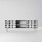 NIGHTY MELODIES Móvel de TV com 2 Portas em Acabamento Cinzento