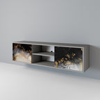 MARBLE OF TOMMORROW Móvel de TV com 2 Portas em Acabamento Cinzento