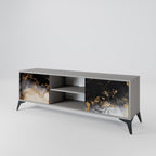 MARBLE OF TOMMORROW Móvel de TV com 2 Portas em Acabamento Cinzento