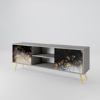 MARBLE OF TOMMORROW Móvel de TV com 2 Portas em Acabamento Cinzento