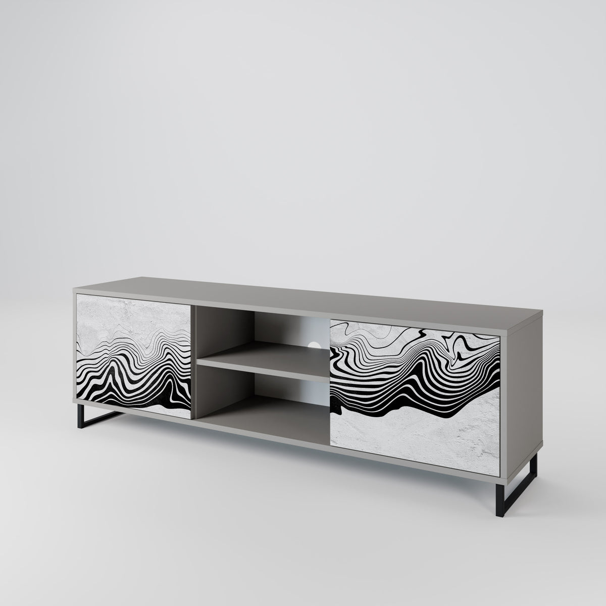 MONOCHROME MIRAGE 2-Door TV Cabinet