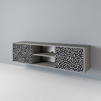 BLINDING LIGHTS Móvel de TV com 2 Portas em Acabamento Cinzento