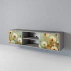 DREAMY MEADOW Móvel de TV com 2 Portas em Acabamento Cinzento