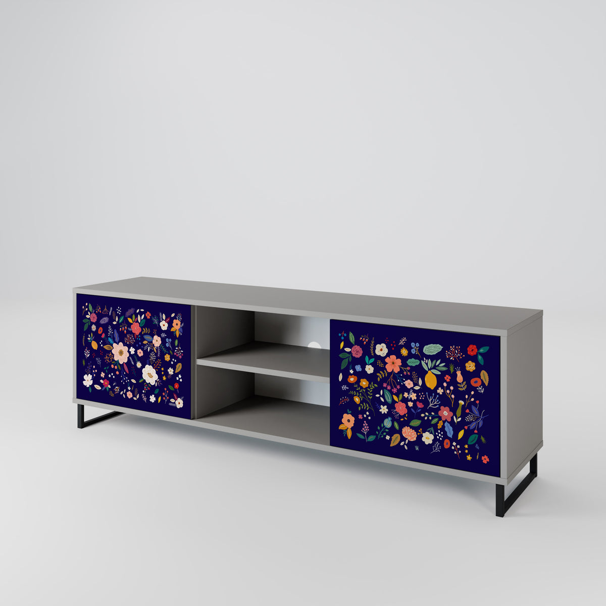 FLORAL COMBINATION Móvel de TV de 2 Portas