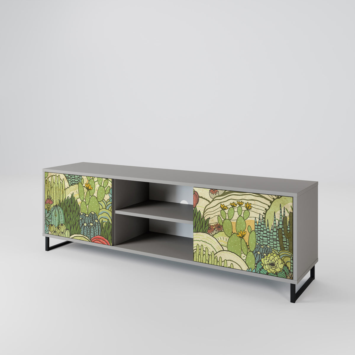 SUCCULENTS KALEIDOSCOPE Móvel de TV de 2 Portas