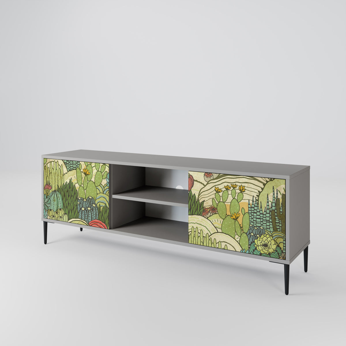 SUCCULENTS KALEIDOSCOPE Móvel de TV de 2 Portas