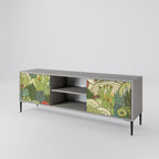 SUCCULENTS KALEIDOSCOPE Móvel de TV com 2 Portas em Acabamento Cinzento