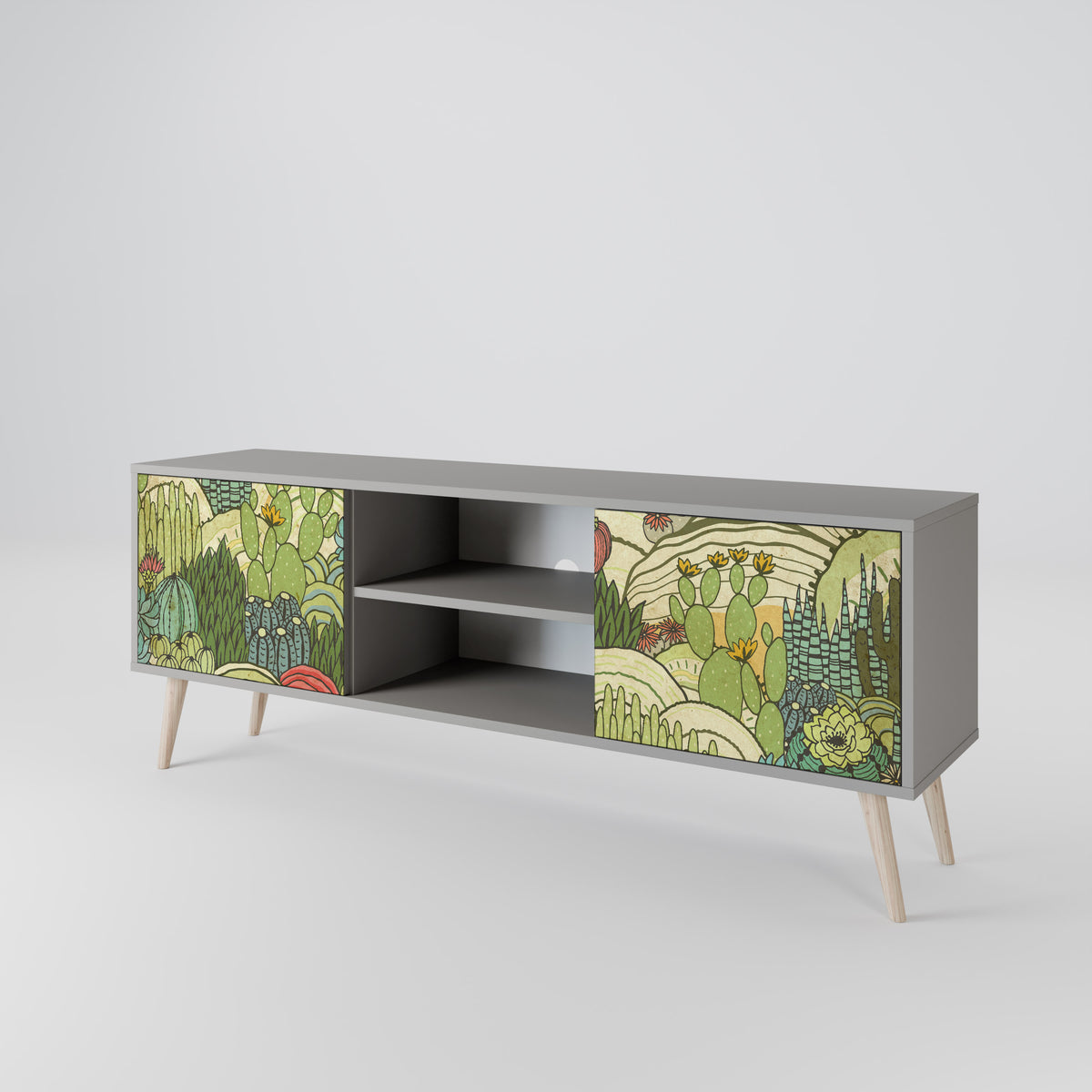 SUCCULENTS KALEIDOSCOPE Móvel de TV de 2 Portas