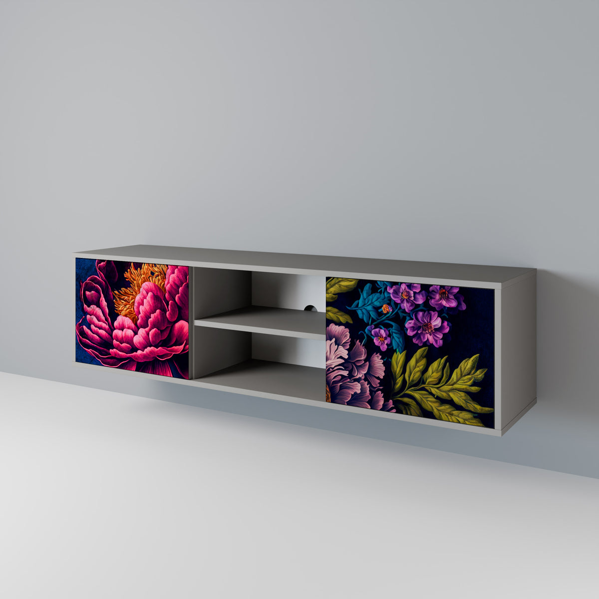 BLOOMING ELEGANCE Móvel de TV de 2 Portas
