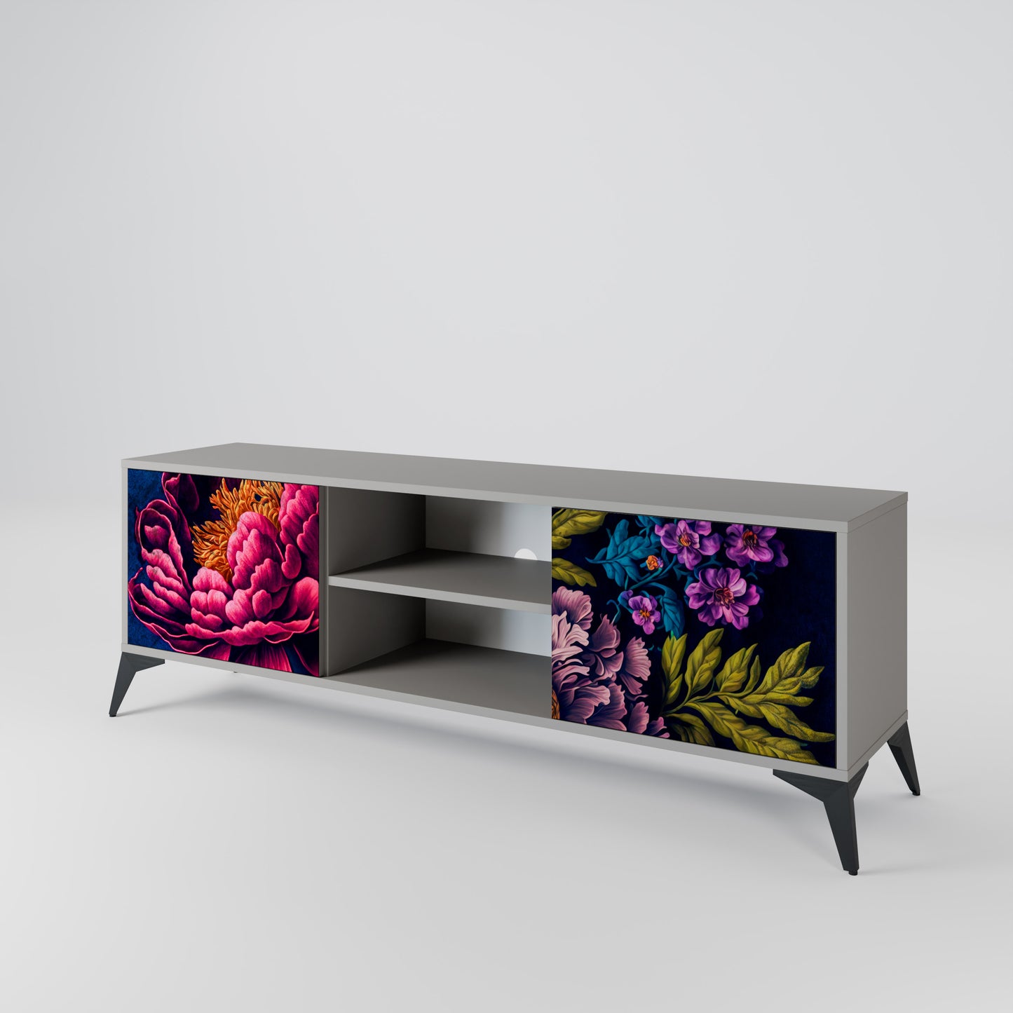 BLOOMING ELEGANCE Móvel de TV de 2 Portas