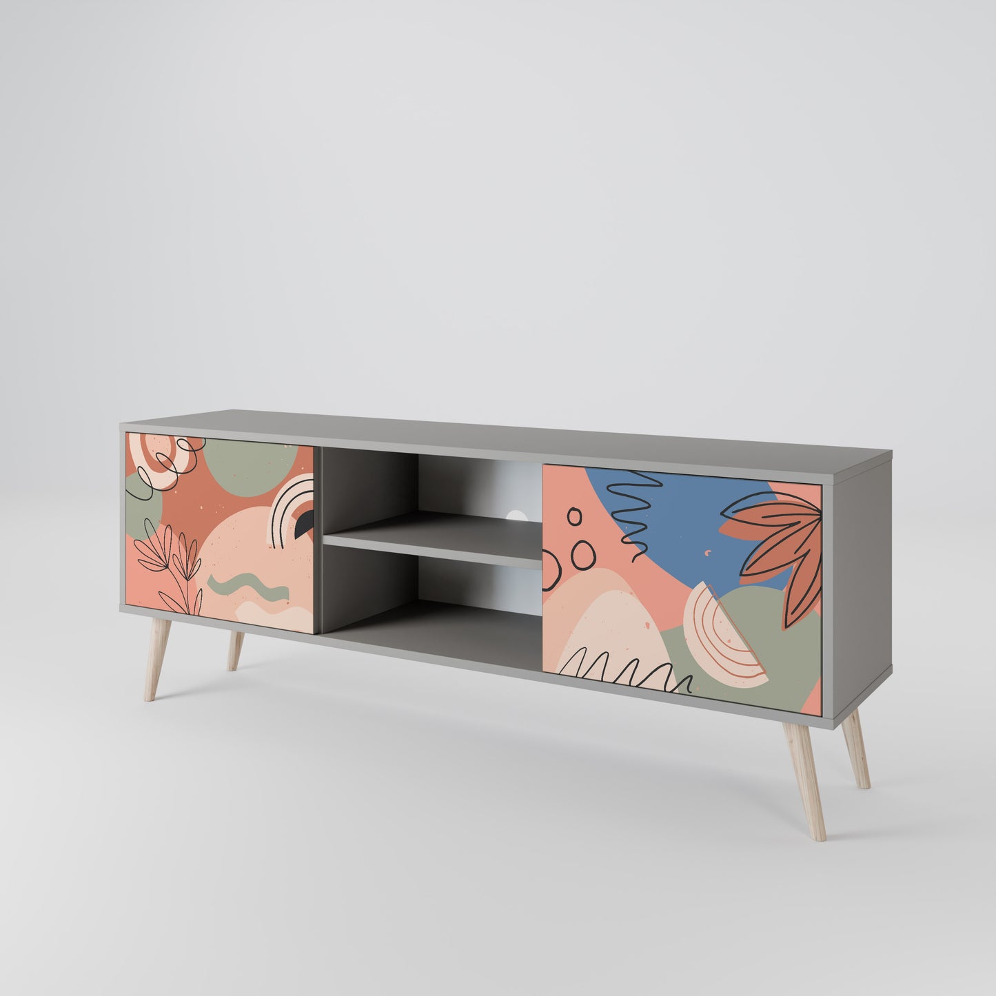 PASTEL DESTINY 2-Door TV Cabinet