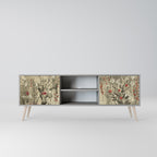 HERBAL GRACE Móvel de TV com 2 Portas em Acabamento Cinzento