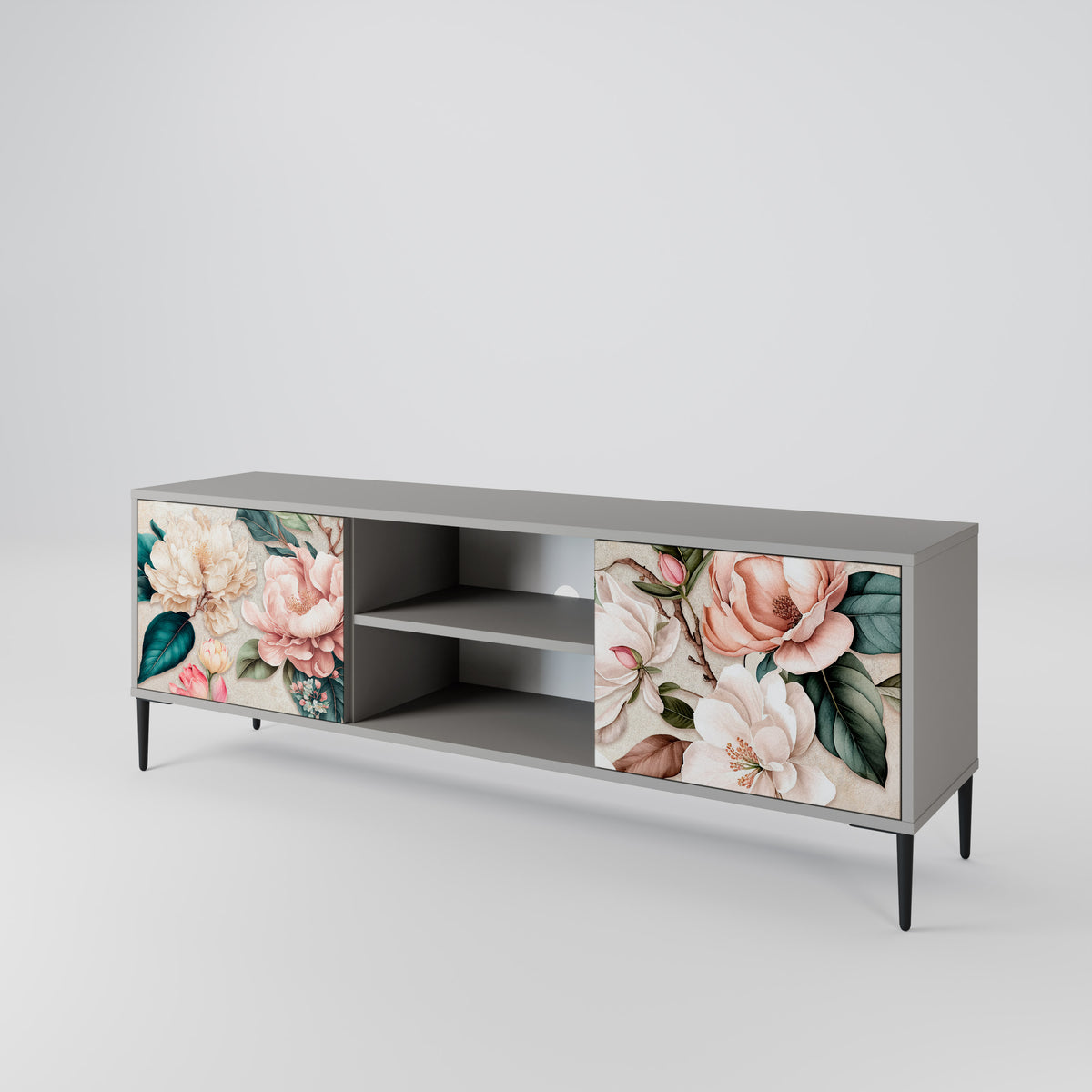 FLORAL GRACE Móvel de TV de 2 Portas