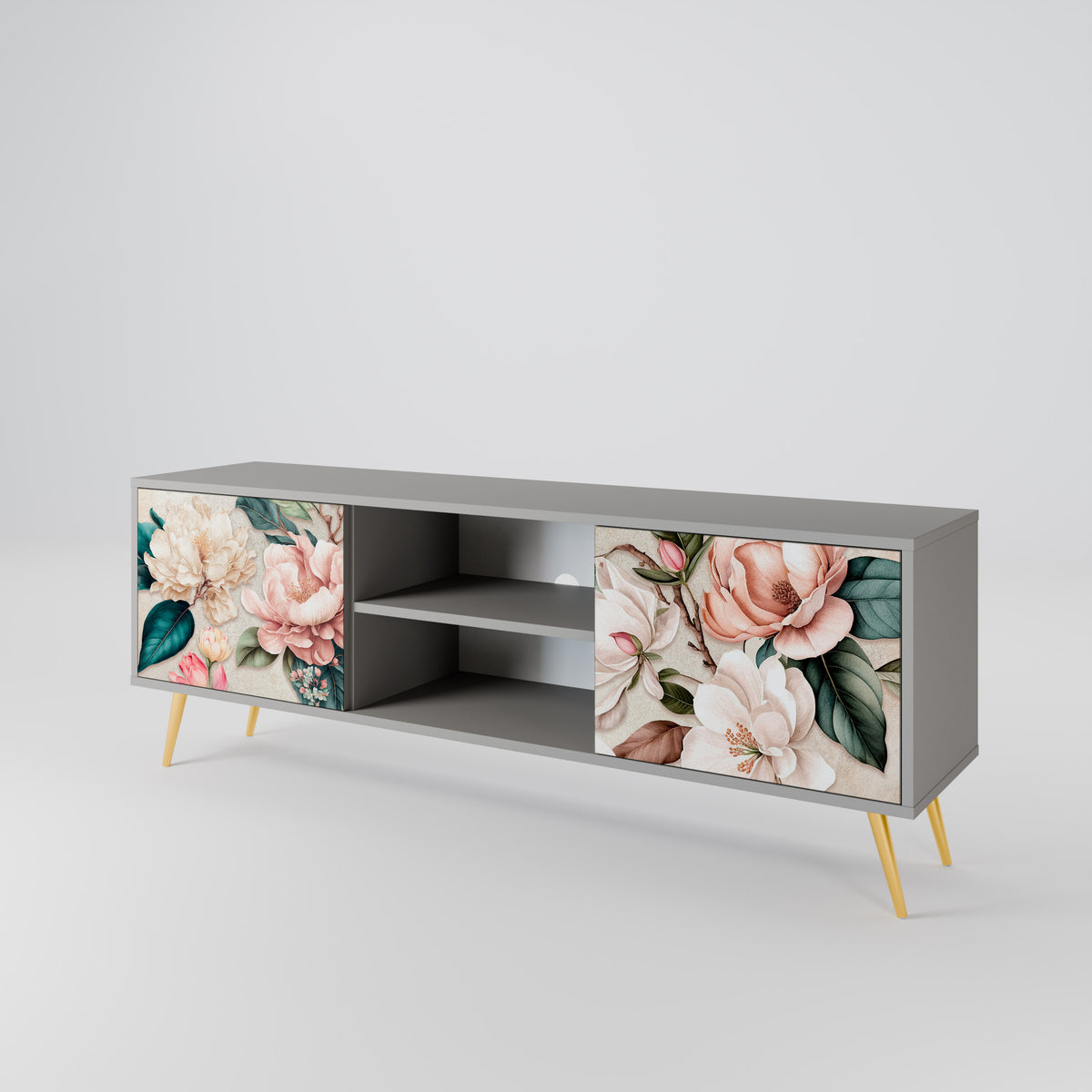 FLORAL GRACE Móvel de TV de 2 Portas