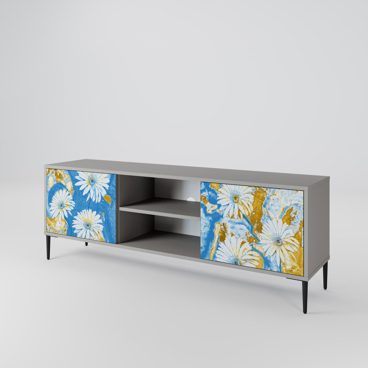 DAISY LUXE Móvel de TV de 2 Portas