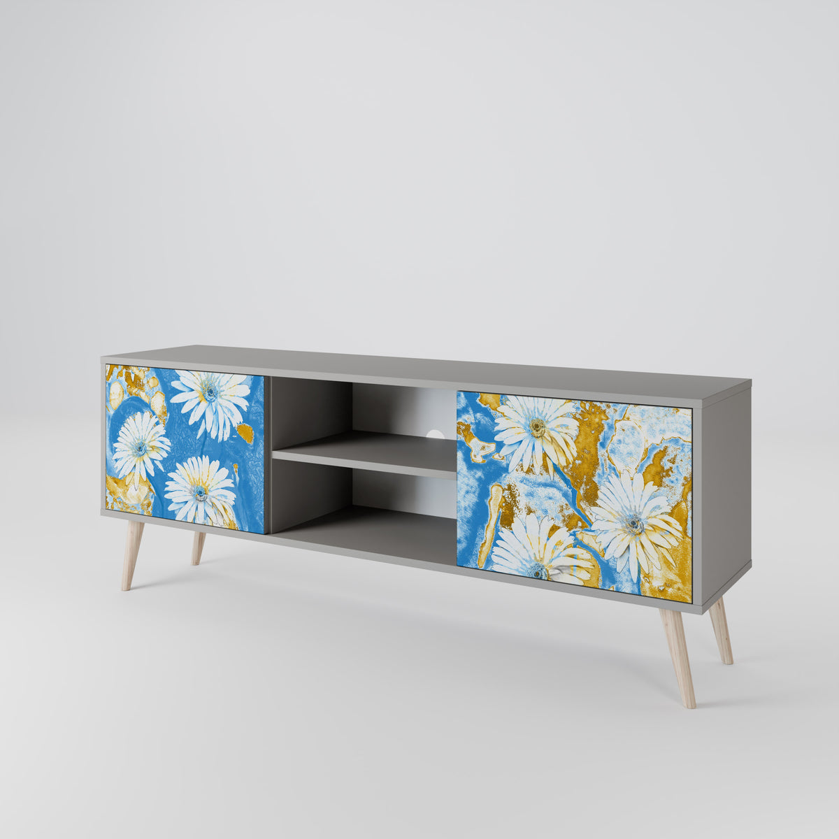 DAISY LUXE Móvel de TV de 2 Portas