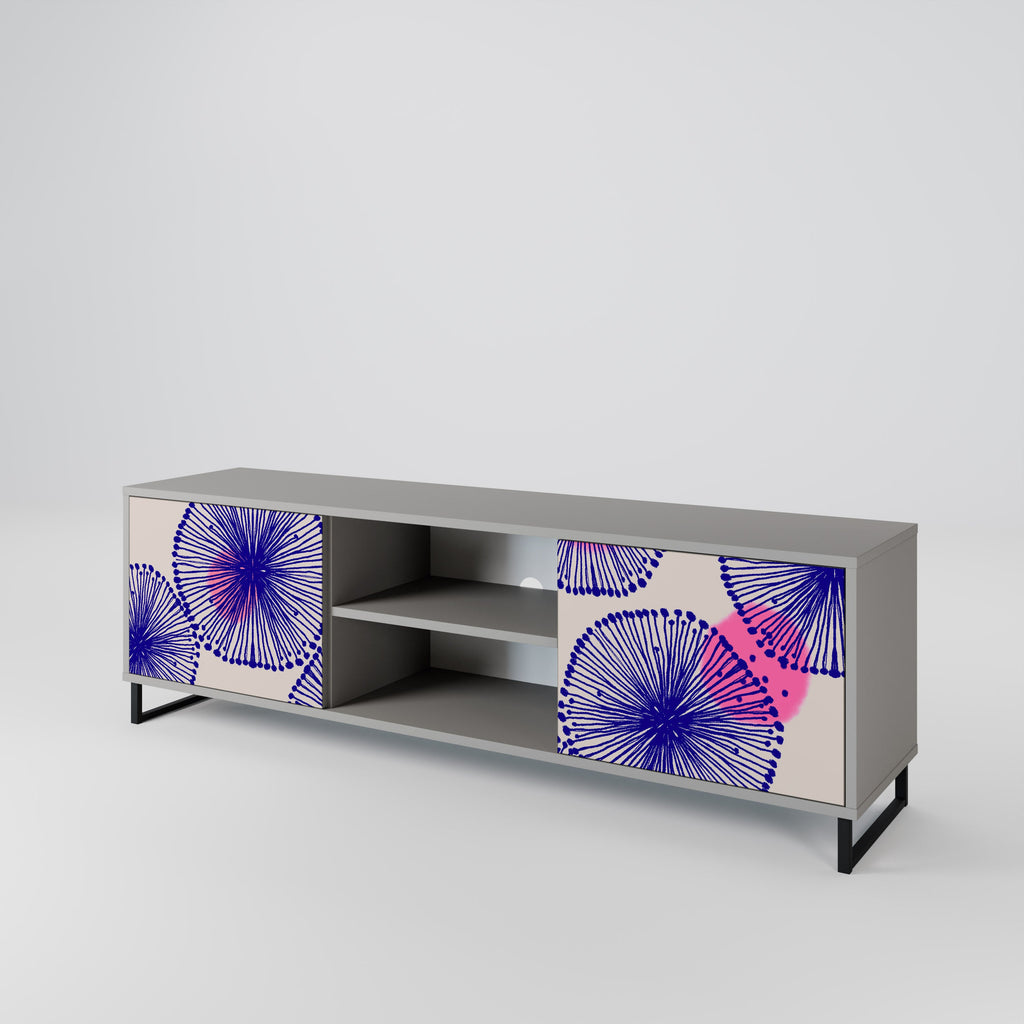 MAGIC NATURE Móvel de TV com 2 Portas em Acabamento Cinzento