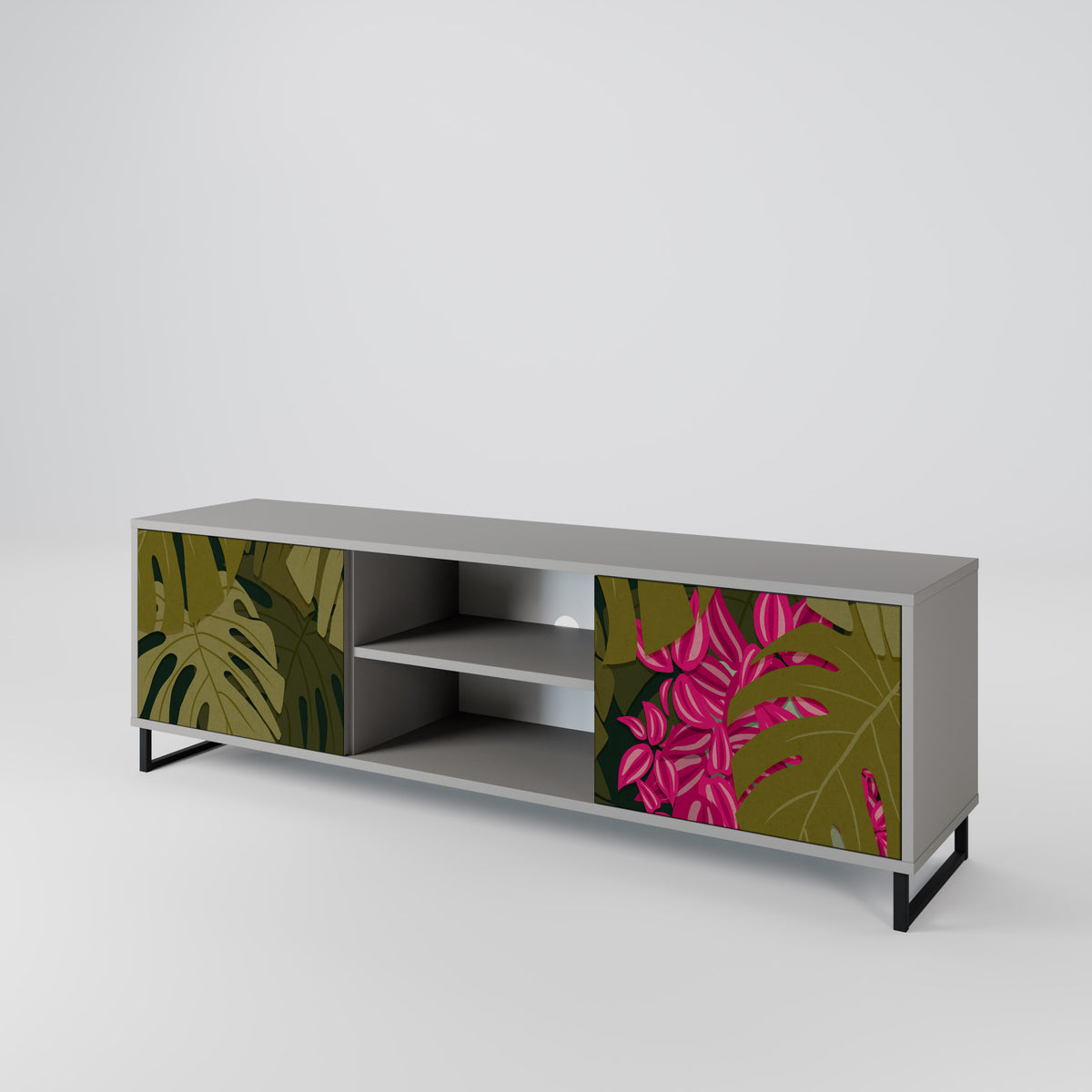 TROPICAL BEAUTY 2-Door TV Cabinet