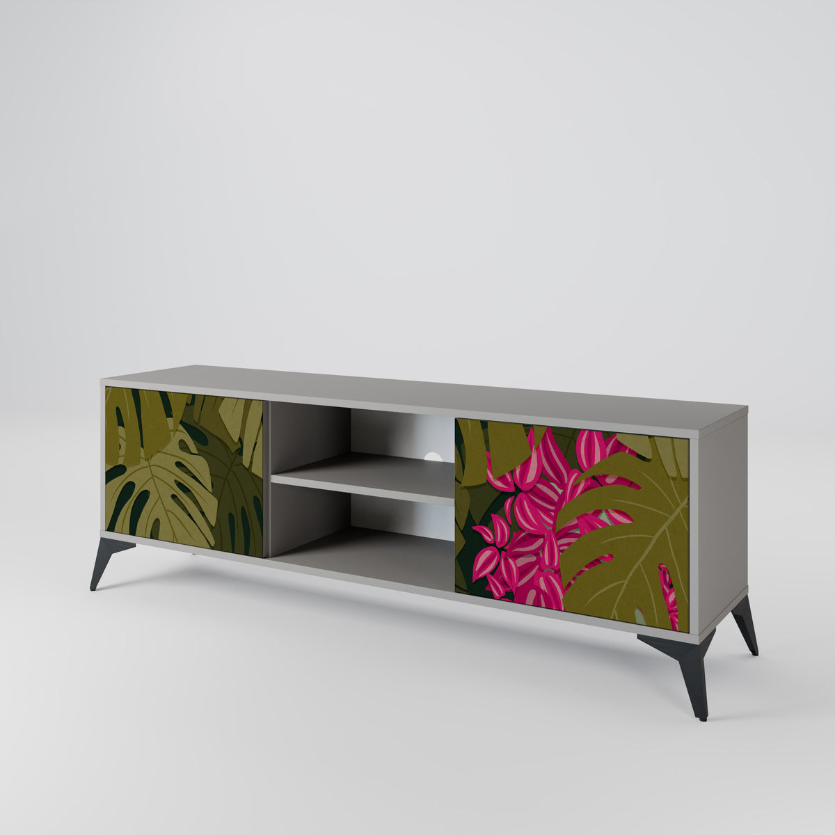 TROPICAL BEAUTY 2-Door TV Cabinet