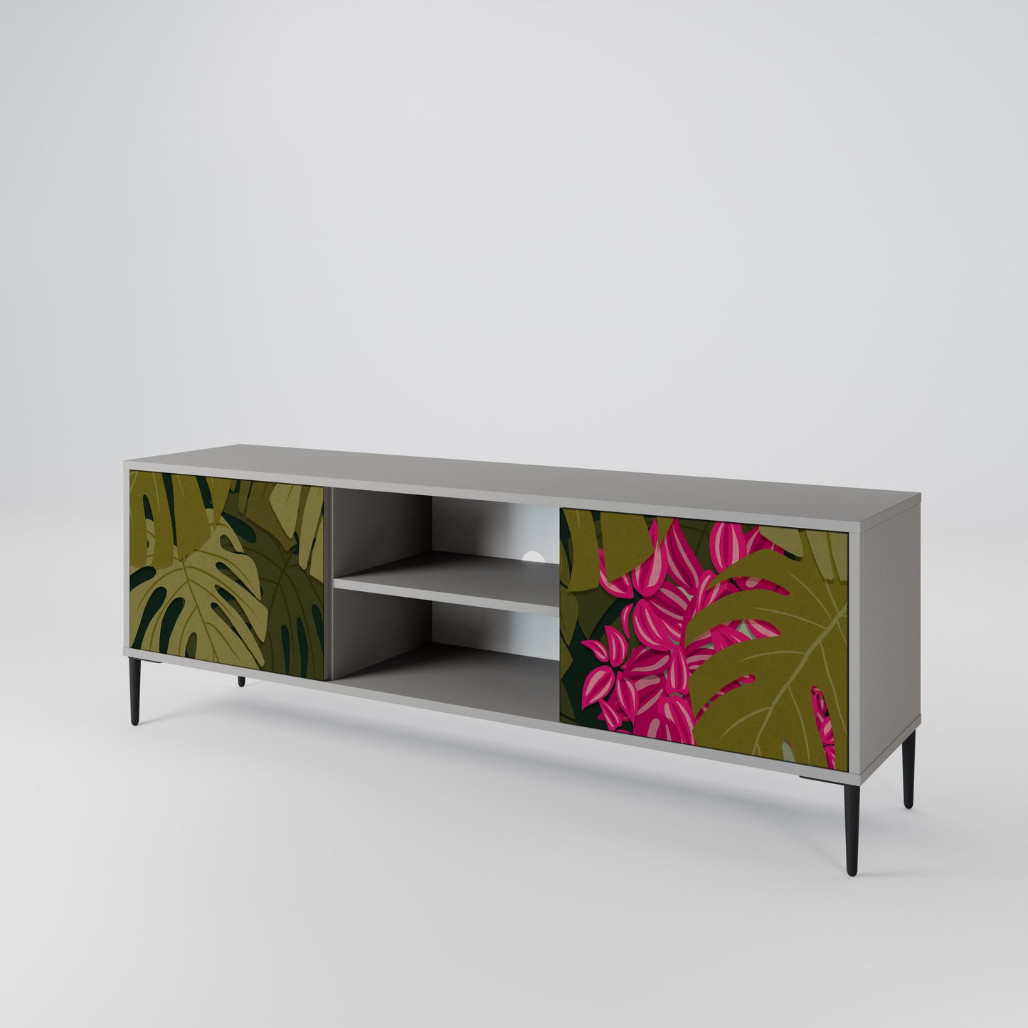 TROPICAL BEAUTY 2-Door TV Cabinet