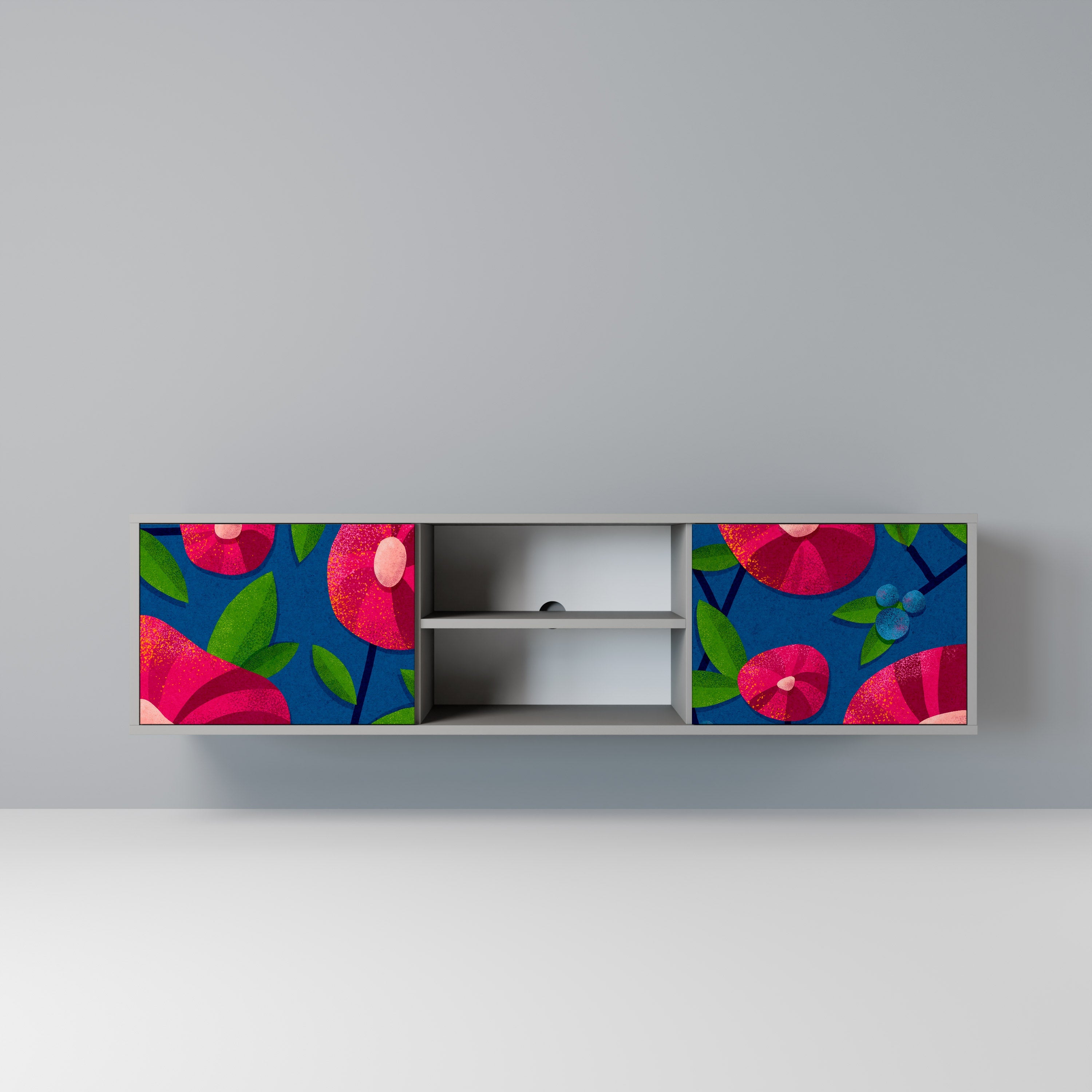 SPRING THOUGHTS Móvel de TV com 2 Portas em Acabamento Cinzento